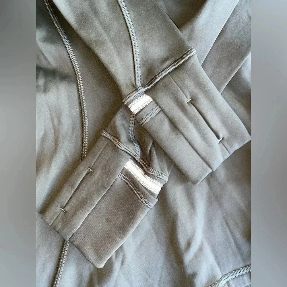 Lululemon Jacket Women’s 4 First Mile 1/2 Zip Military Green